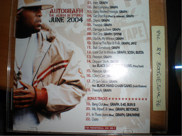 Grafh : I Don't Care (The Mixtape) (CDr, Album, Mixtape, Promo)