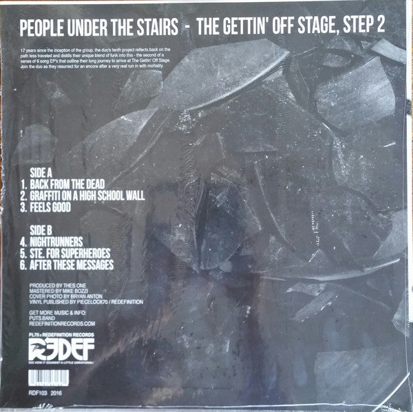 People Under The Stairs : The Gettin' Off Stage, Step 2 (12", EP, Ltd, Bla)