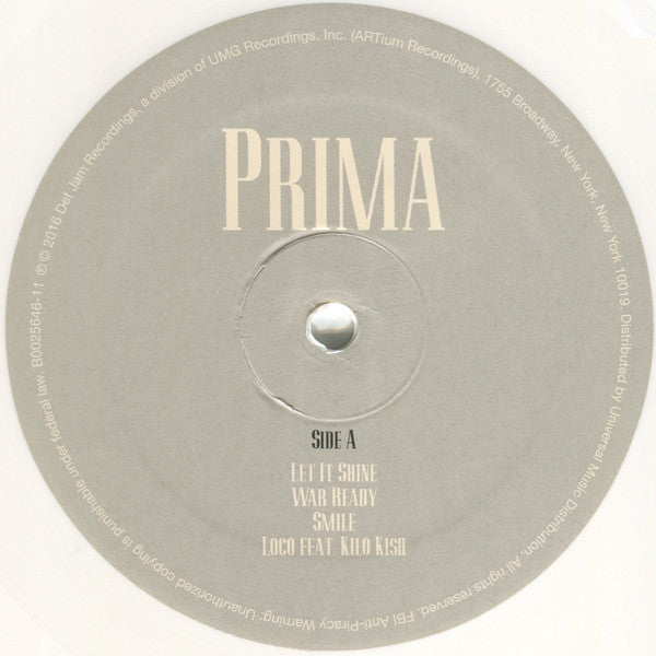 Vince Staples : Prima Donna (10", EP, Ltd, Num, Whi)