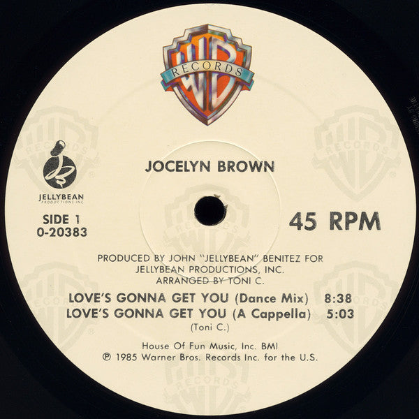 Jocelyn Brown : Love's Gonna Get You (12", Maxi, All)