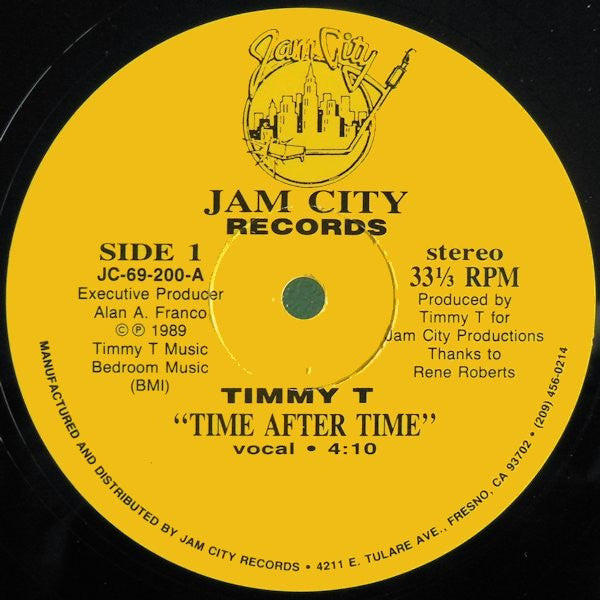 Timmy T : Time After Time (12")