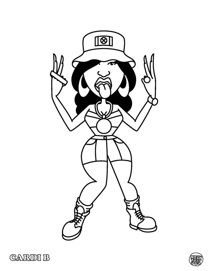 Mark 563- Hip Hop Coloring Book: East Coast Edition (Coloring Book)