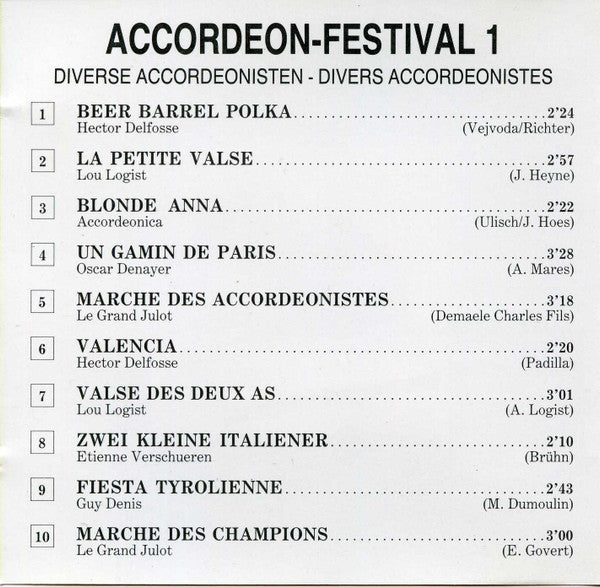 Various : Accordeon-Festival Nr.1 (CD, Comp)