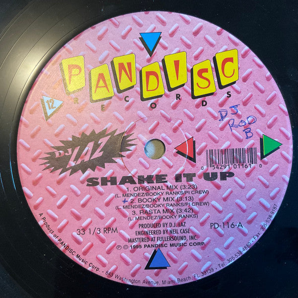 DJ Laz : Shake It Up / Stick Out Your Butt (12")