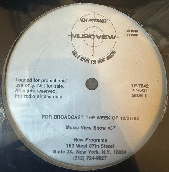 Various : Music View Show #37 & #38 (LP, Promo, Transcription)