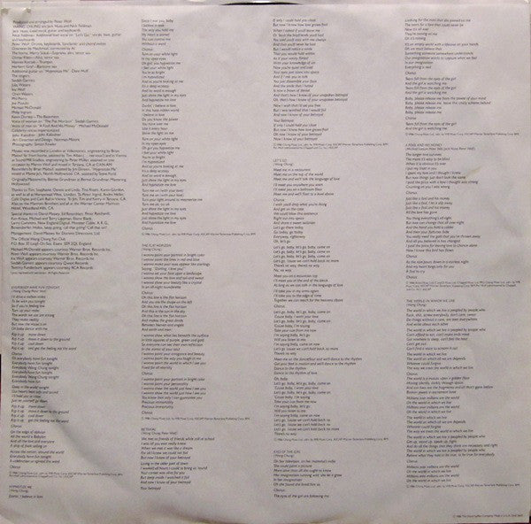 Wang Chung : Mosaic (LP, Album, All)
