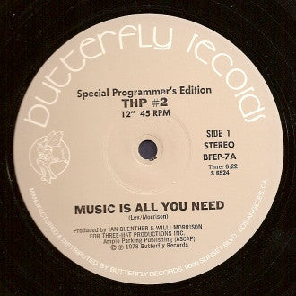 THP #2* : Music Is All You Need (12", Promo)