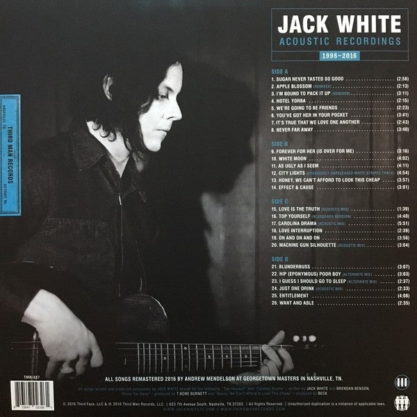 Jack White (2) : Acoustic Recordings 1998-2016 (2xLP, Album, Comp, Ltd, RM, Blu)
