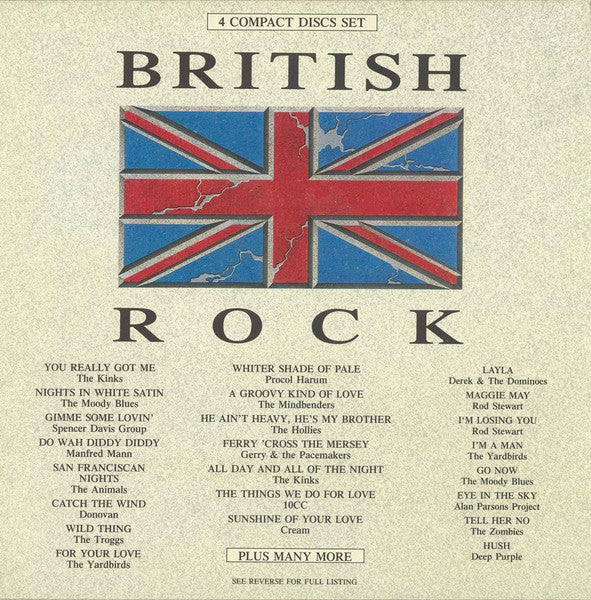 Various : British Rock Box (4xCD, Comp + Box)