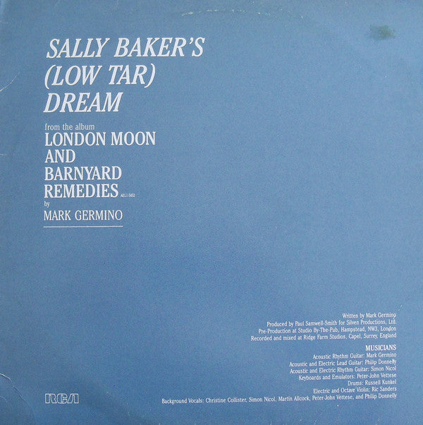 Mark Germino : Sally Baker's (Low Tar) Dream (12", Promo)