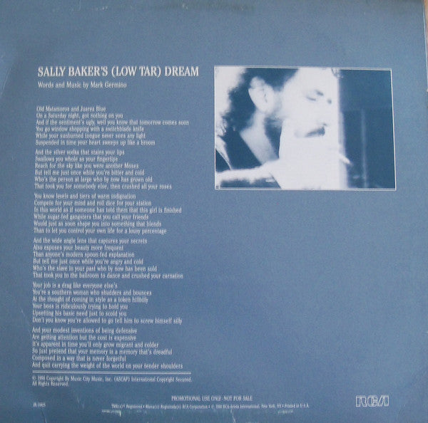 Mark Germino : Sally Baker's (Low Tar) Dream (12", Promo)