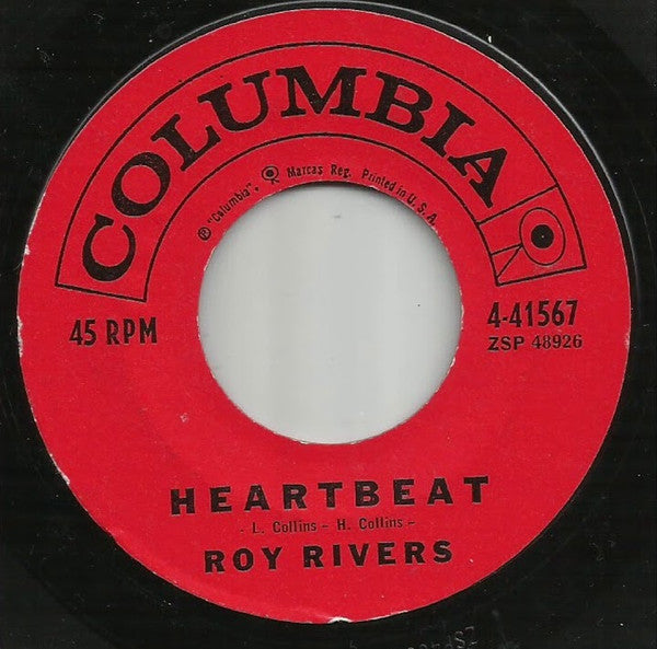 Roy Rivers : Heartbeat / Hello Again (7")