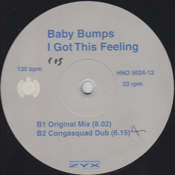 Baby Bumps : I Got This Feeling (12")