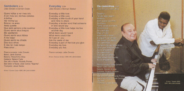 Emílio Santiago* & João Donato : Emílio Santiago Encontra João Donato (CD, Album)