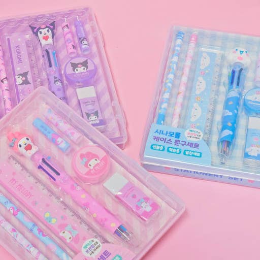 Sanrio Pencil, Pen School Office Stationery Case Set