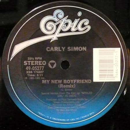 Carly Simon : My New Boyfriend (12")
