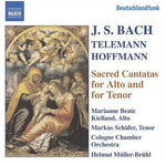 the album cover for Bach/Telemann/Hoffmann - Sacred Cantatas for Alto & for Tenor