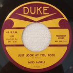 Miss LaVell : Just Look At You Fool / Tide Of Love (7", Promo)