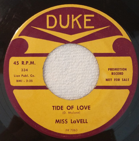 Miss LaVell : Just Look At You Fool / Tide Of Love (7", Promo)