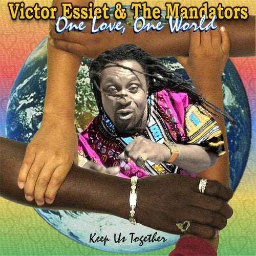 the album cover for Victor Essiet & The Mandators - One Love One World