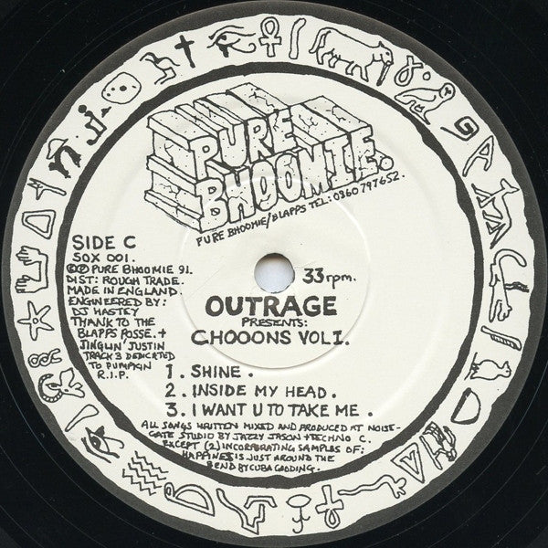 Outrage (3) : Presents: Chooons Vol I. (12")