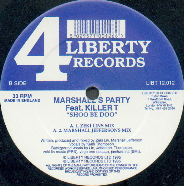 Marshall's Party Feat. Killer T : Catch A Groove (12")