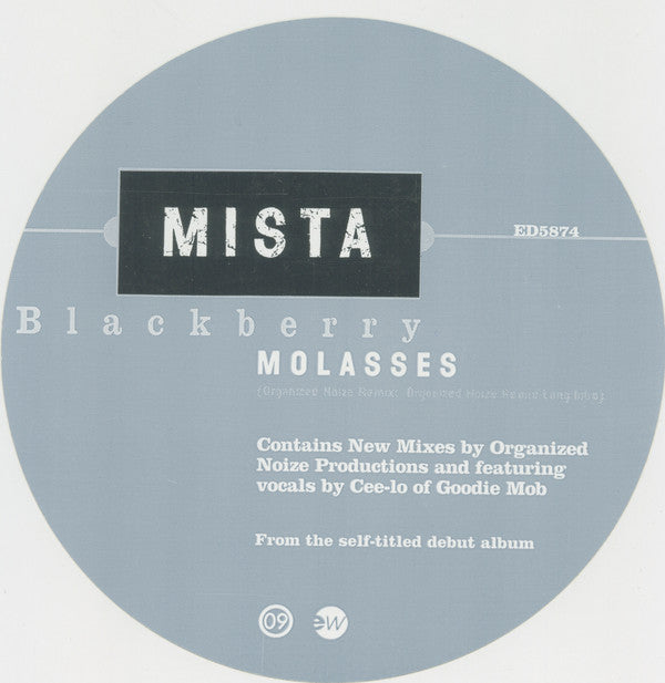 Mista : Blackberry Molasses (12", Promo)