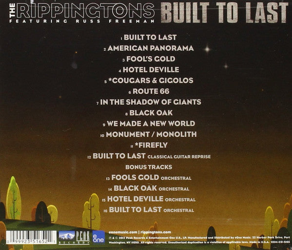 The Rippingtons Featuring Russ Freeman (2) : Built To Last (CD, Album)