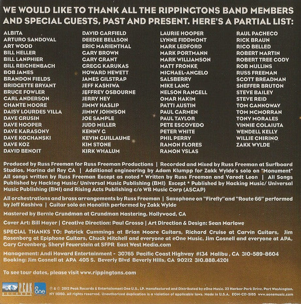 The Rippingtons Featuring Russ Freeman (2) : Built To Last (CD, Album)