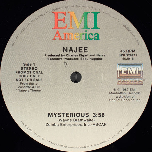 Najee : Mysterious (12", Promo)