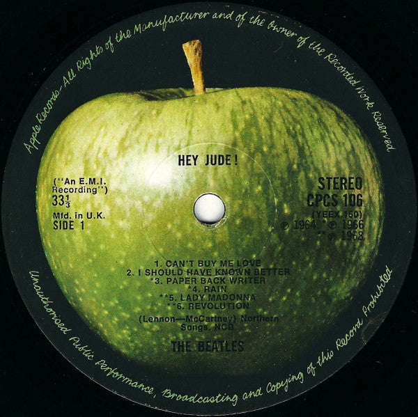 The Beatles : Hey Jude (LP, Comp, M/Print, RE, Exp)