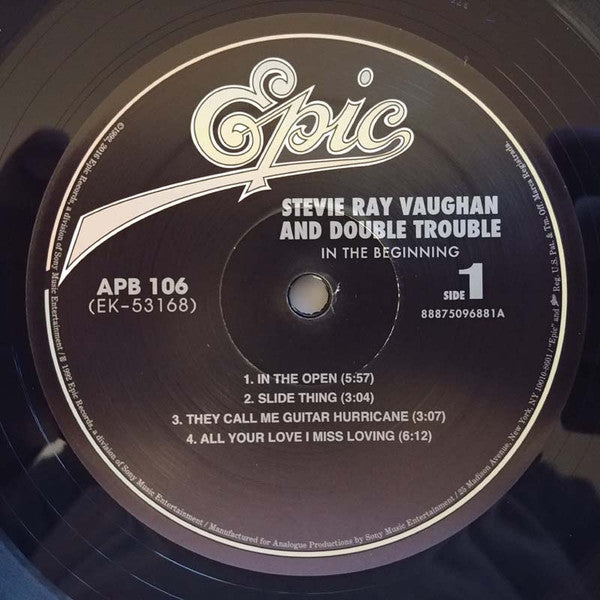 Stevie Ray Vaughan And Double Trouble* : In The Beginning (LP, Album, Ltd, RE, RM, Gat)