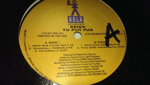 Reign (4) : Tu Pun Pun (12")