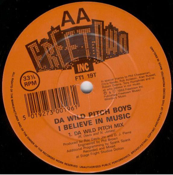 Da Wild Pitch Boys : This Track Is Massive / I Believe In Music (12")