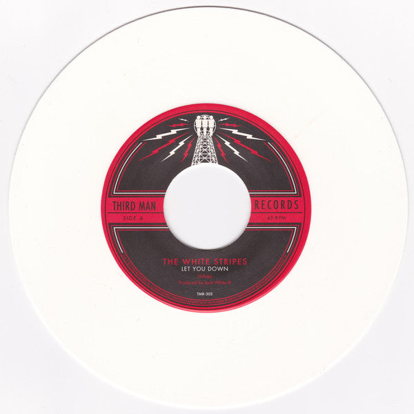 The White Stripes : Let You Down (7", Whi)