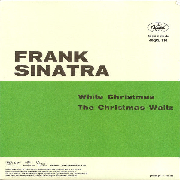 Frank Sinatra : White Christmas / The Christmas Waltz (7", RSD, Single, Mono, Ltd, RE, Whi)