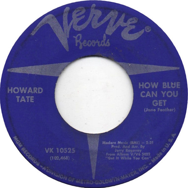 Howard Tate : Baby, I Love You (7", Single)