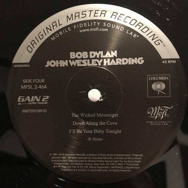 Bob Dylan : John Wesley Harding (2x12", Album, Mono, Ltd, Num, RE, RM, 180)