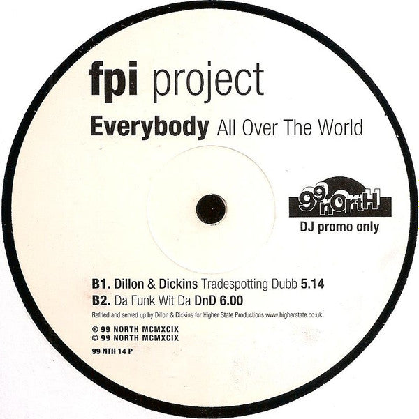 FPI Project : Everybody (All Over The World) (2x12", Promo)