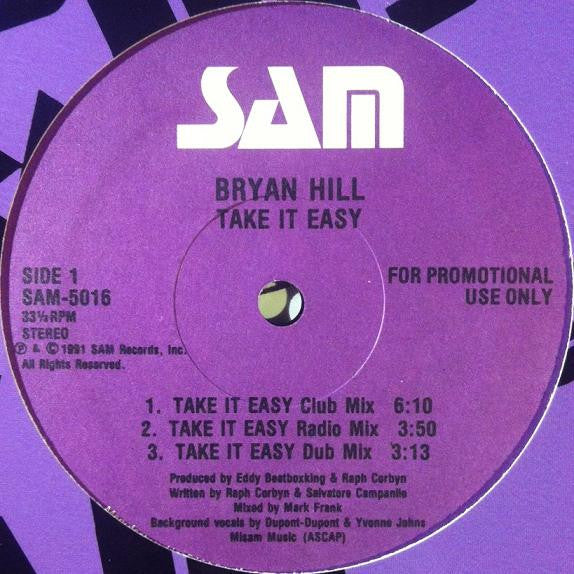 Bryan Hill : Take It Easy (12", Promo)