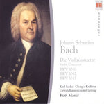 the album cover for J.S. Bach - Violin Concertos