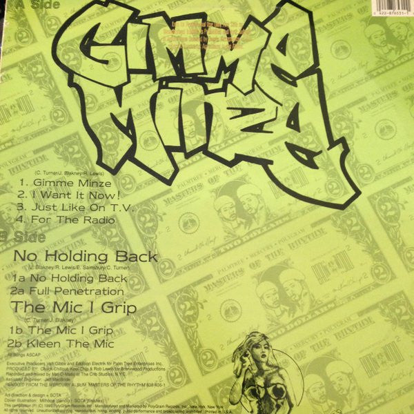 DJ Chuck Chillout* & Kool Chip : Gimme Minze (12", Promo)
