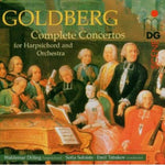 the album cover for Goldberg - Complete Harpsichord Concertos