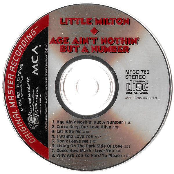 Little Milton : Age Ain't Nothin' But A Number (CD, Album, RE)