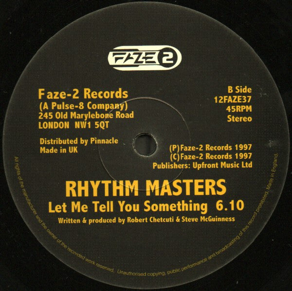Rhythm Masters : Come On Y'All (12")