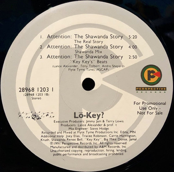 Lo-Key? : Attention: The Shawanda Story (12", Promo)