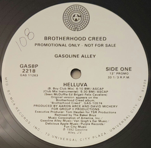 Brotherhood Creed : Helluva (12", Promo)