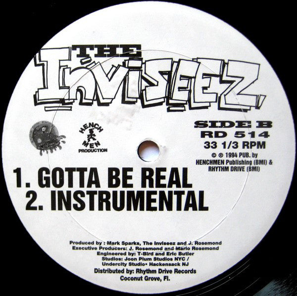 The Inviseez : Haggen-Daj / Gotta Be Real (12")