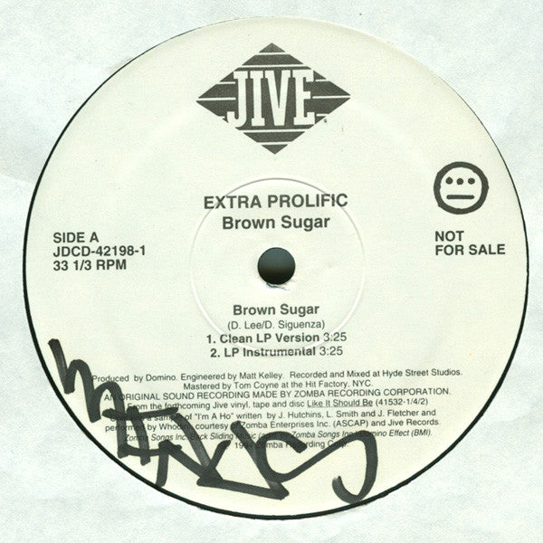 Extra Prolific : Brown Sugar (12", Promo)