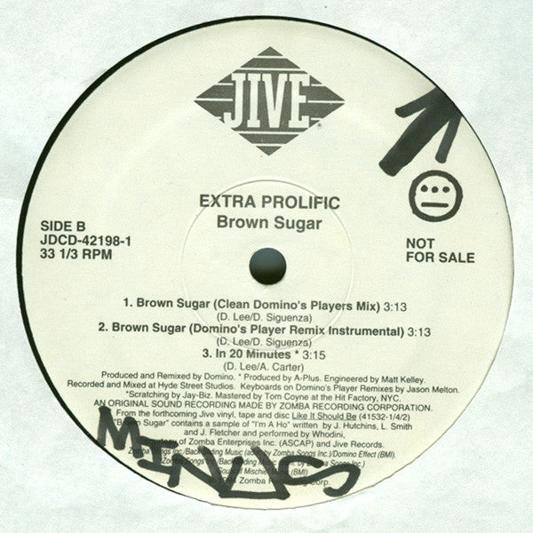 Extra Prolific : Brown Sugar (12", Promo)